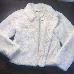Faux fur jacket new with tag